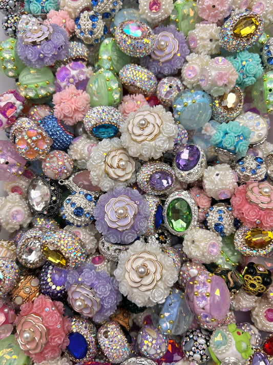 Rhinestone bead mixed