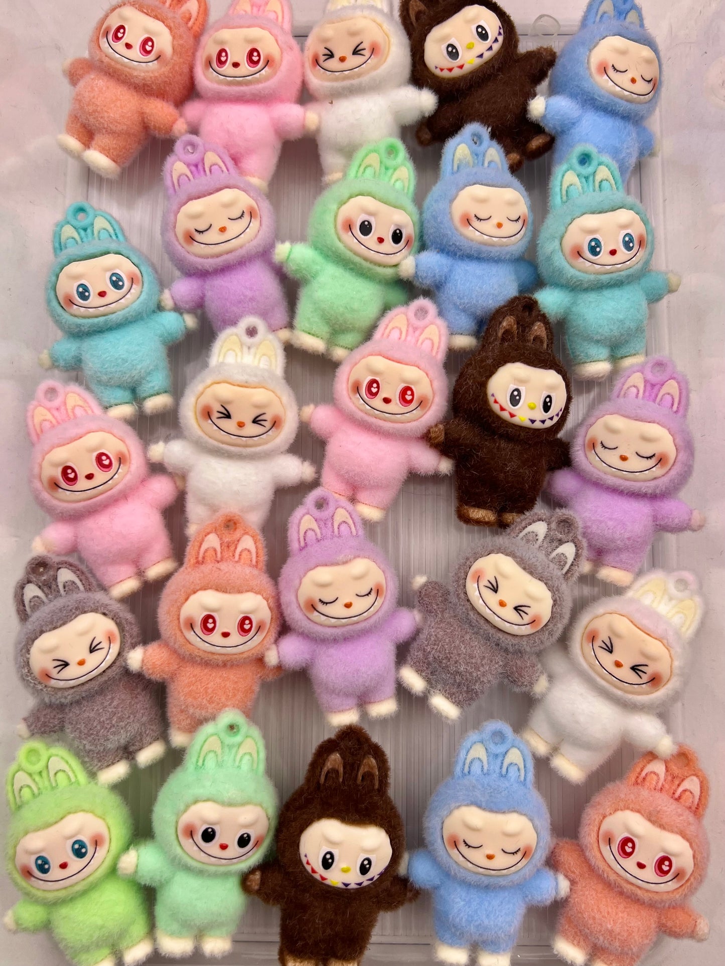 New Labubu charm diy keychain with hole