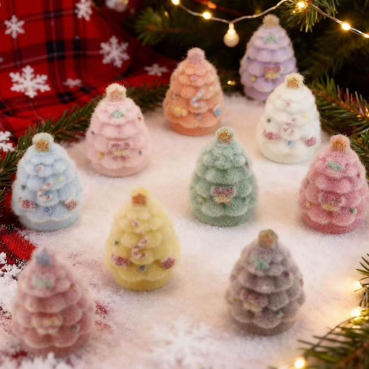 40mm colorful Christmas tree charm