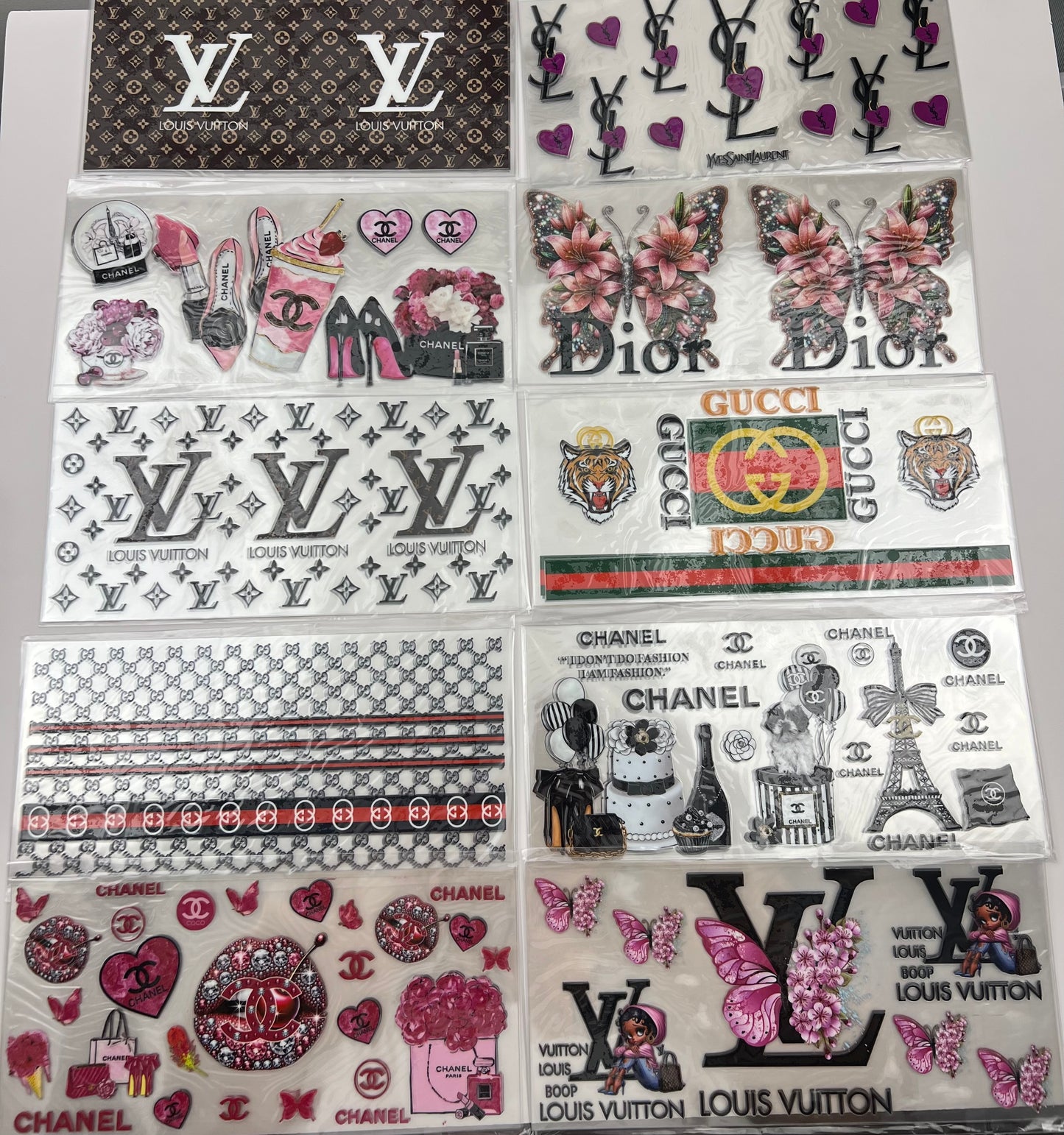 Designer Cup wrap 16oz UVDTF stickers