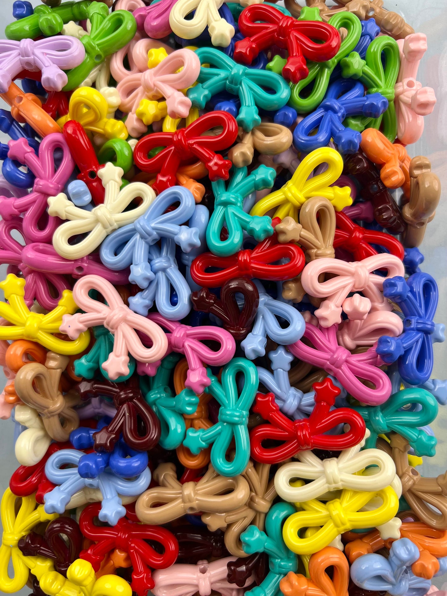 Colorful bow mixed