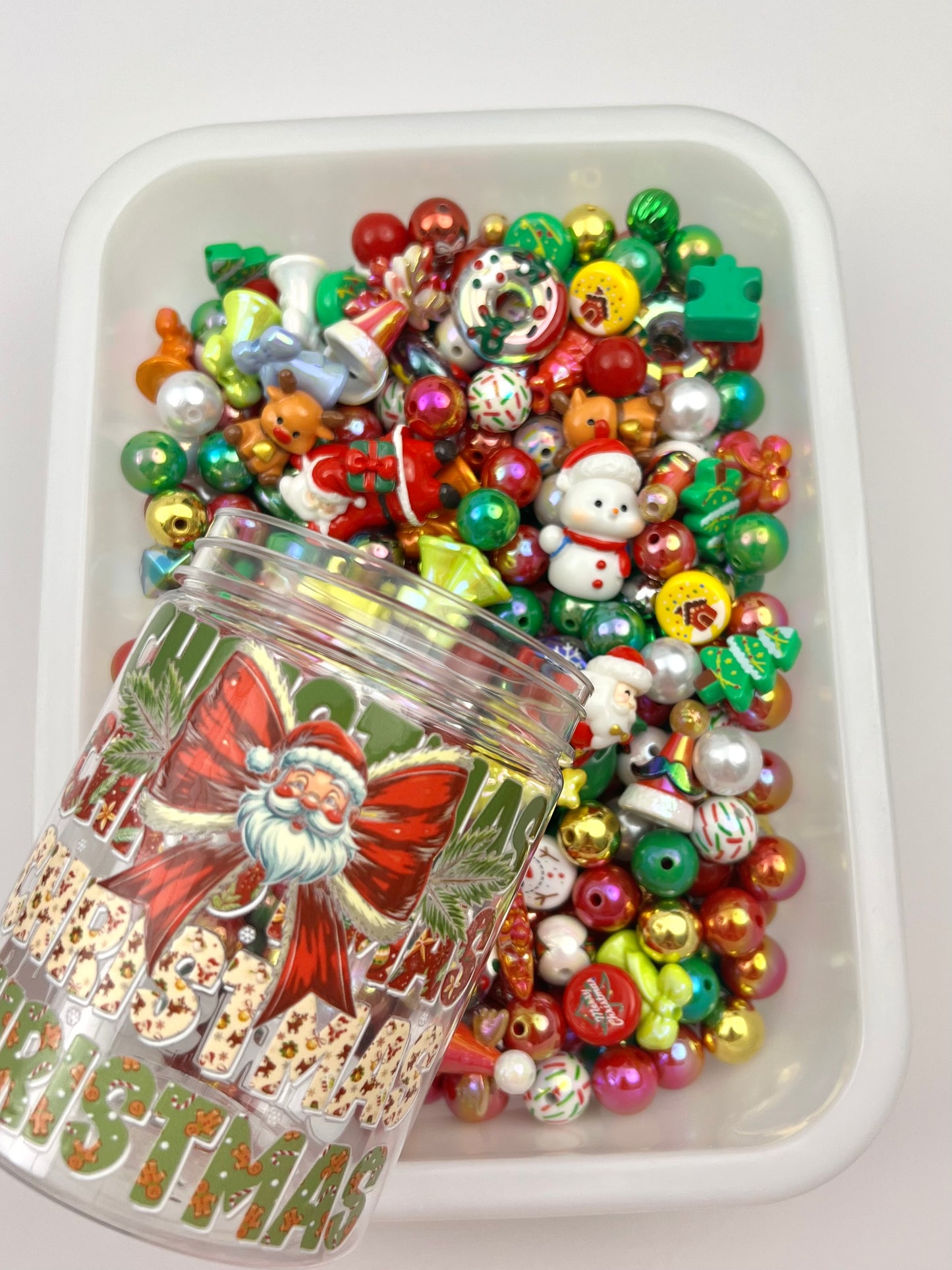 300ml acrylic bottle with designer beads