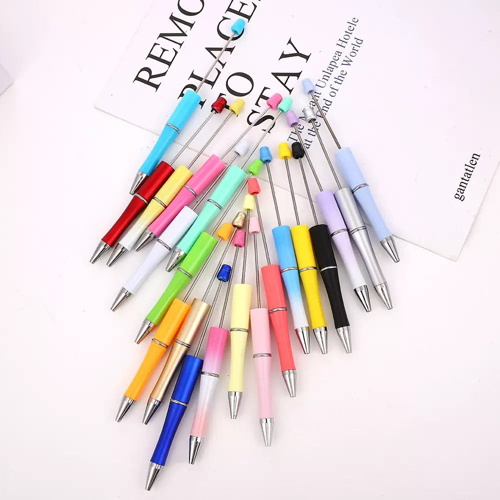 10 Pen set Sparkle beaded Pen-DIY charm writing tool
