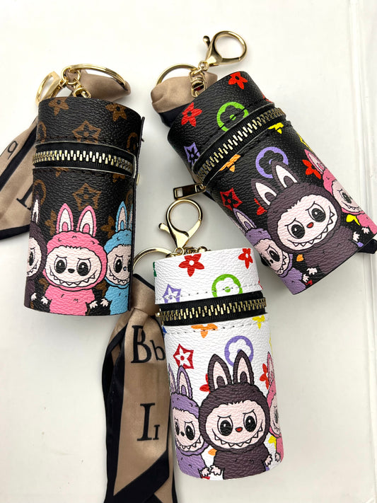 labubu Designer lipstick bag keychain