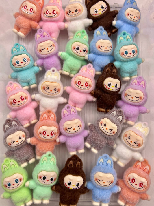 New Labubu charm diy keychain with hole