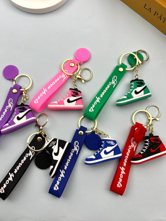 Silicone Large Ni-ke shoes keychain