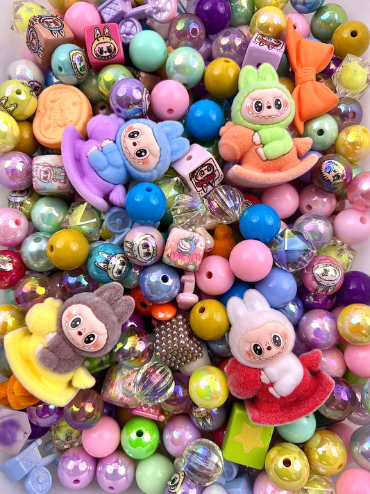 Labubu bead mixed