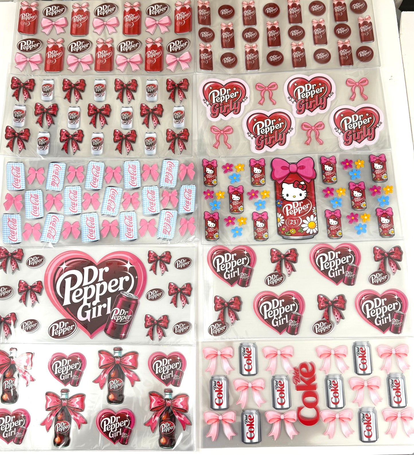 Dr Pepper Cup wrap 16oz UVDTF stickers