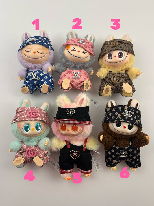 Labubu(fu) with designer clothes