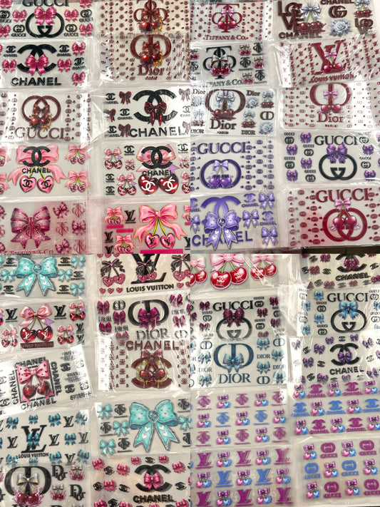 Designer Cupwrap 16oz UVDTF stickers