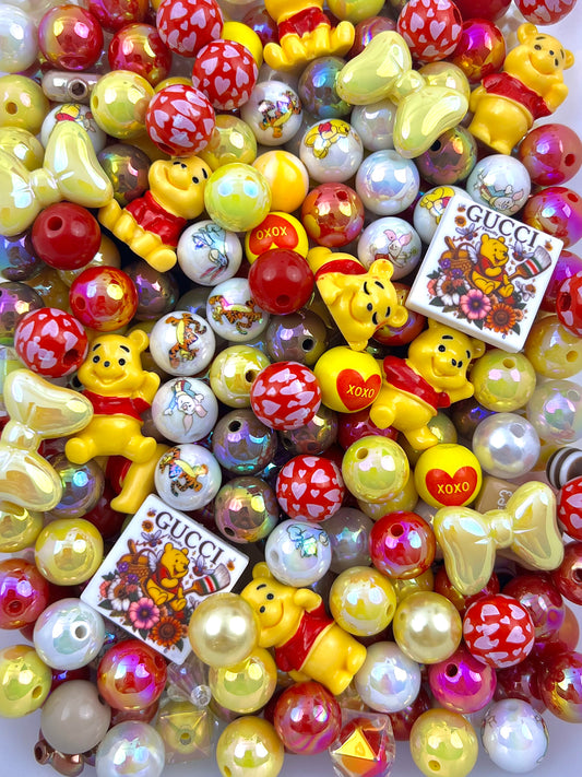 Winnie the pooh bead mixed