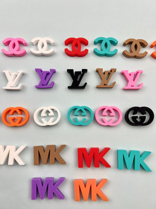 Designer Silicone logo beads
