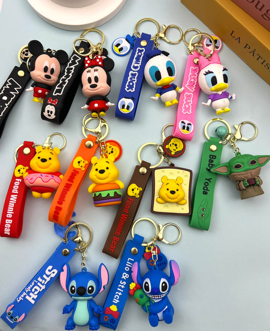 Silicone Disnney  keychain