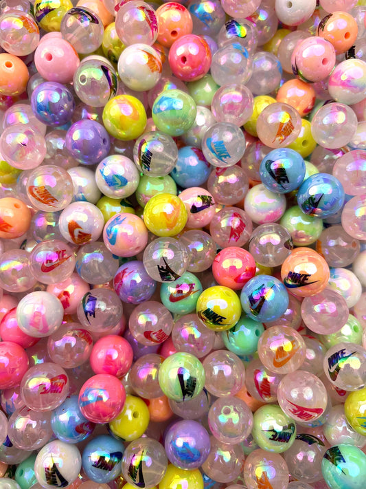 Colorful shoes beads