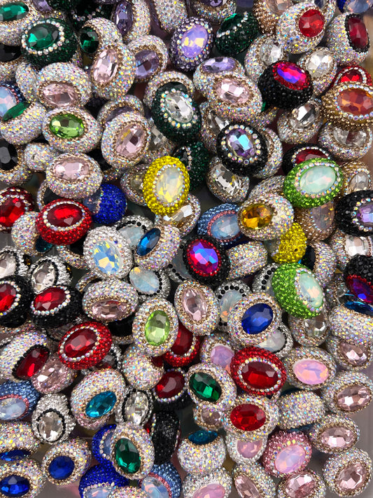 Rhinestone oval