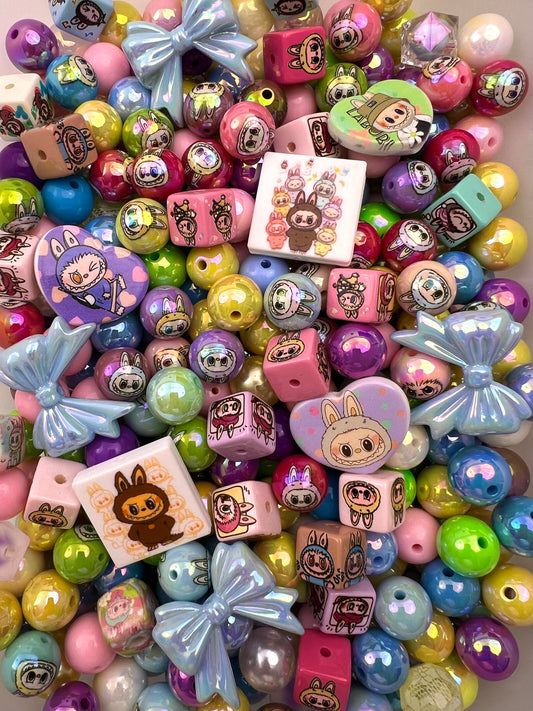 Labubu bead mixed